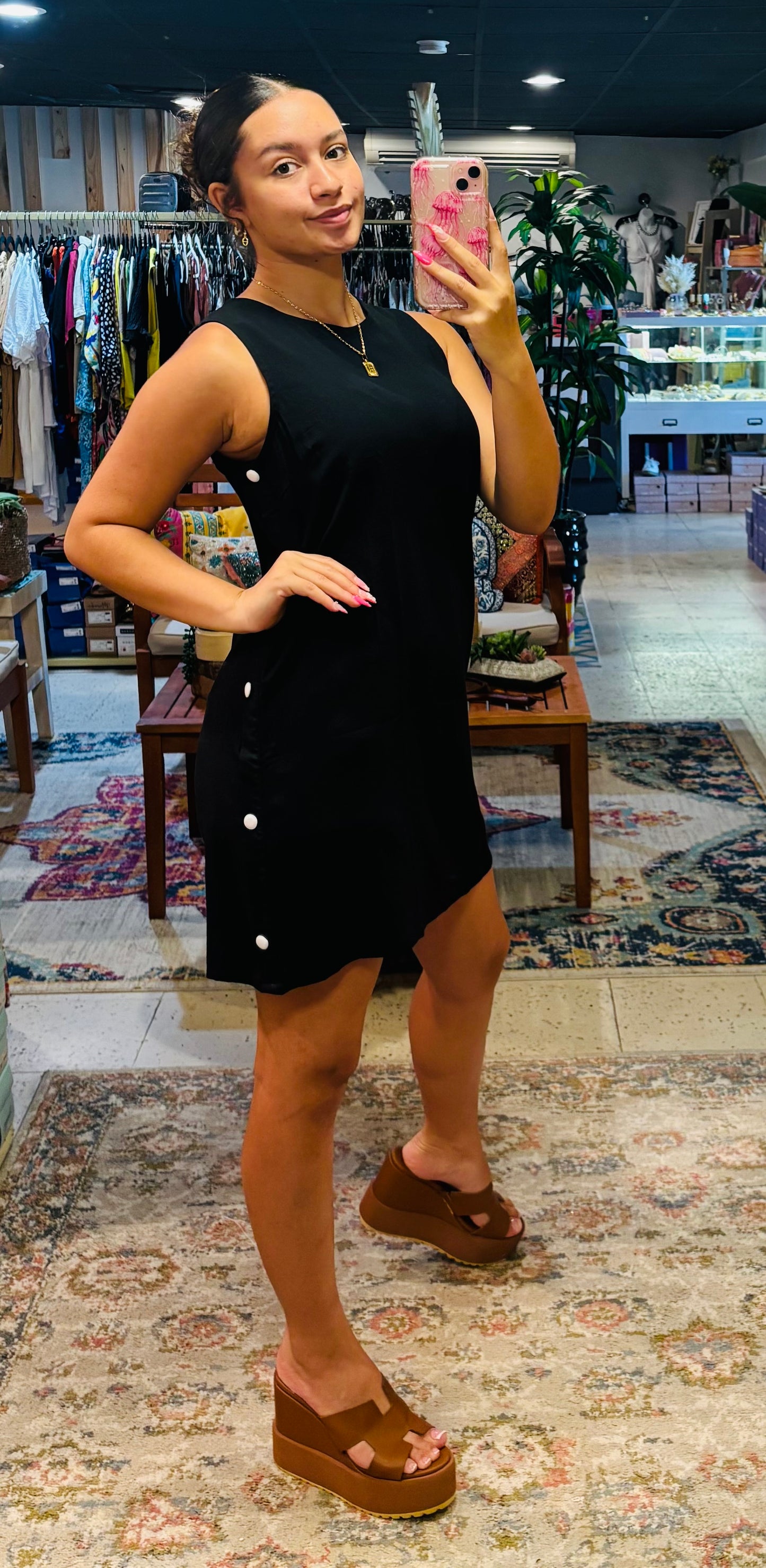 Short Dress Button