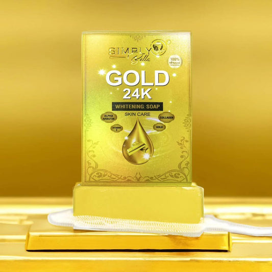 Jabón blanqueador de oro 24 quilates