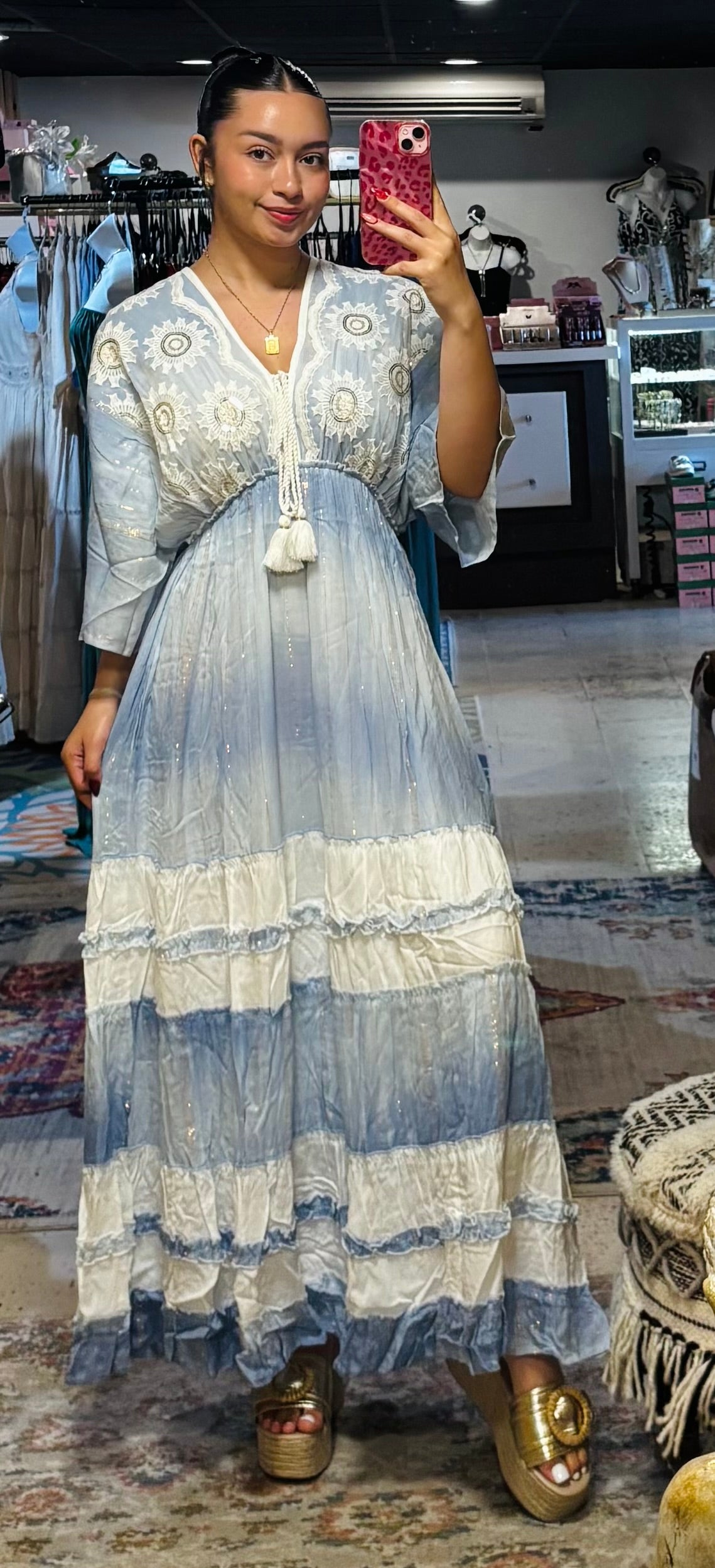 Long Dress Desblue One Size