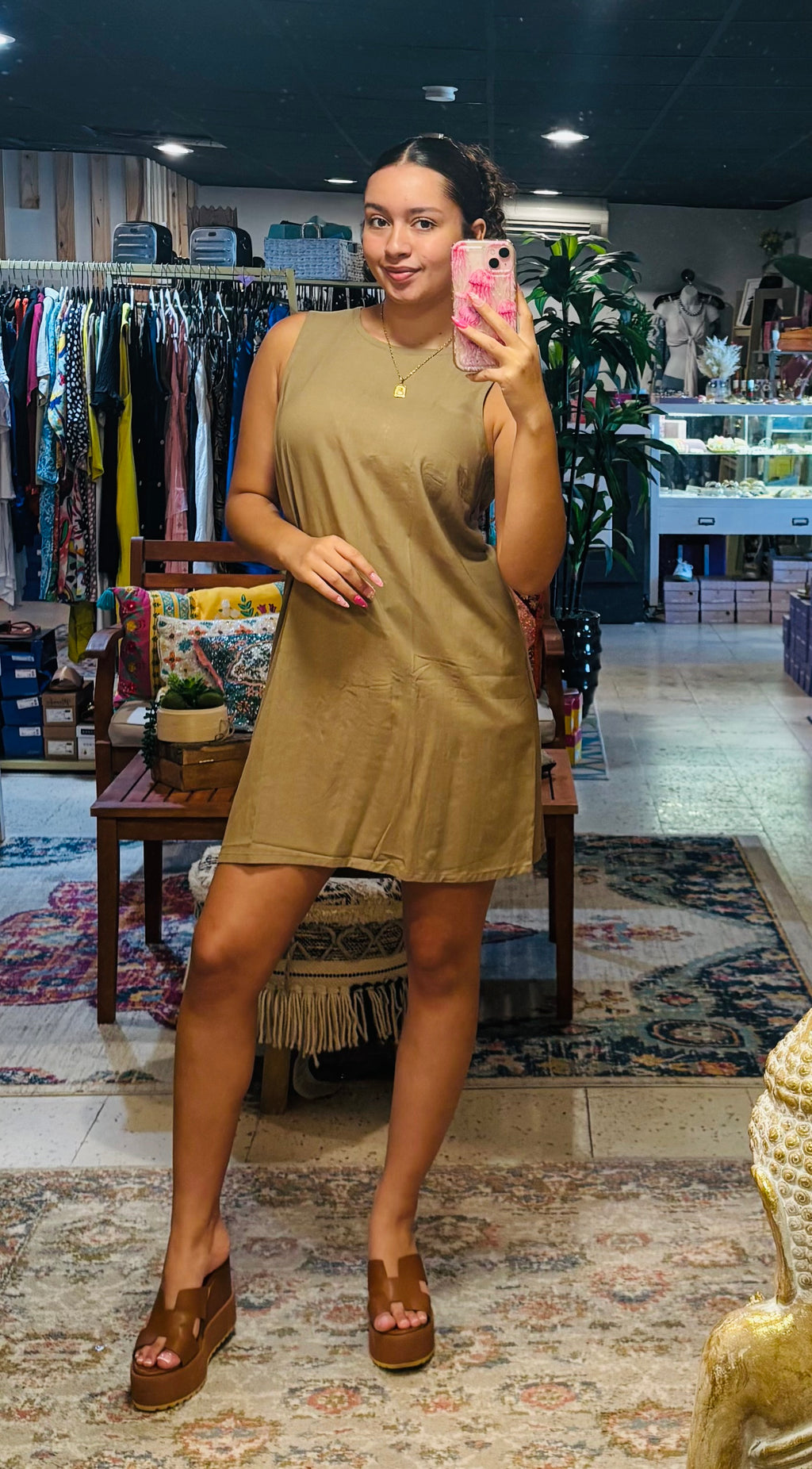 Short Dress Button