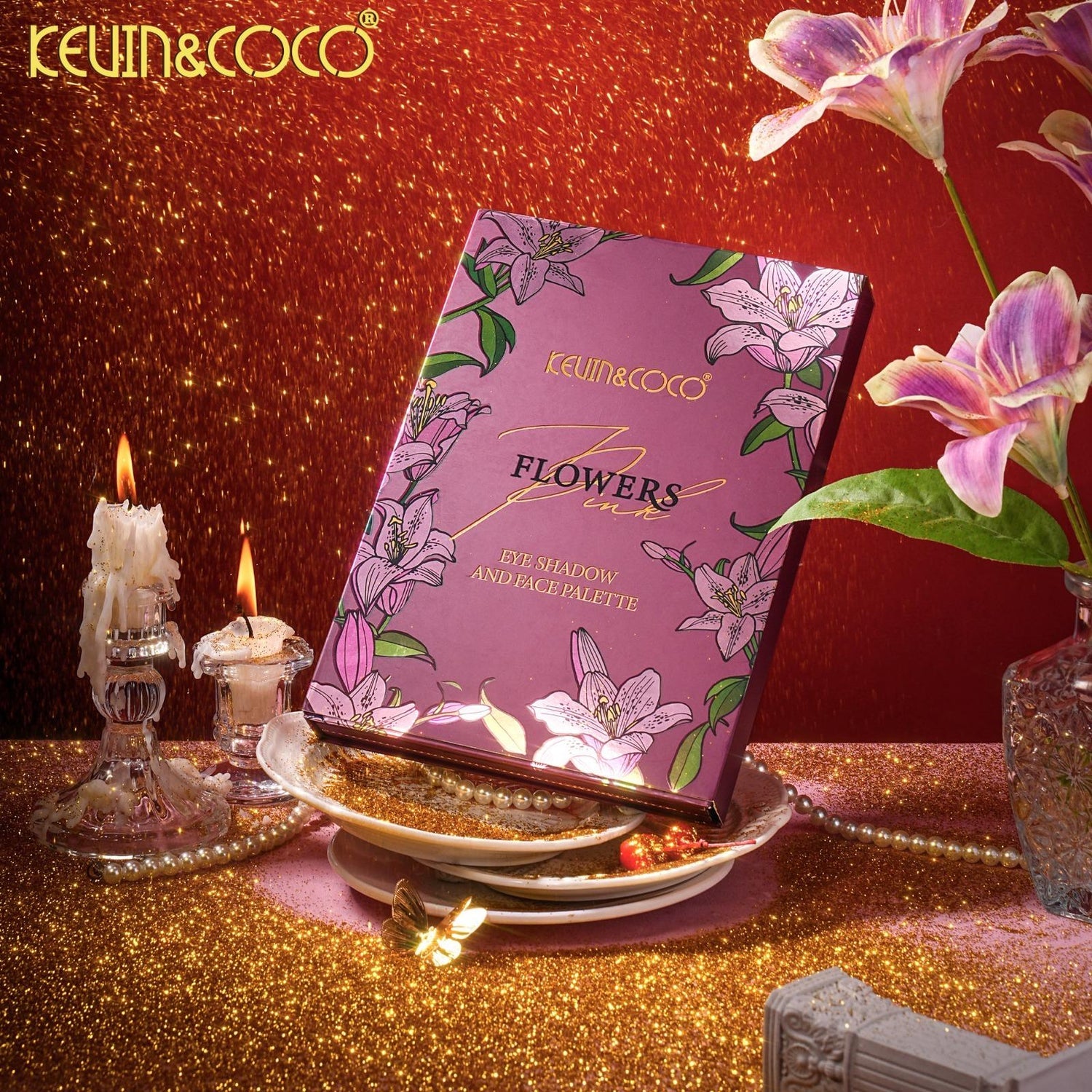 EYES-PINK FLOWERS BOOK EYESHADOW