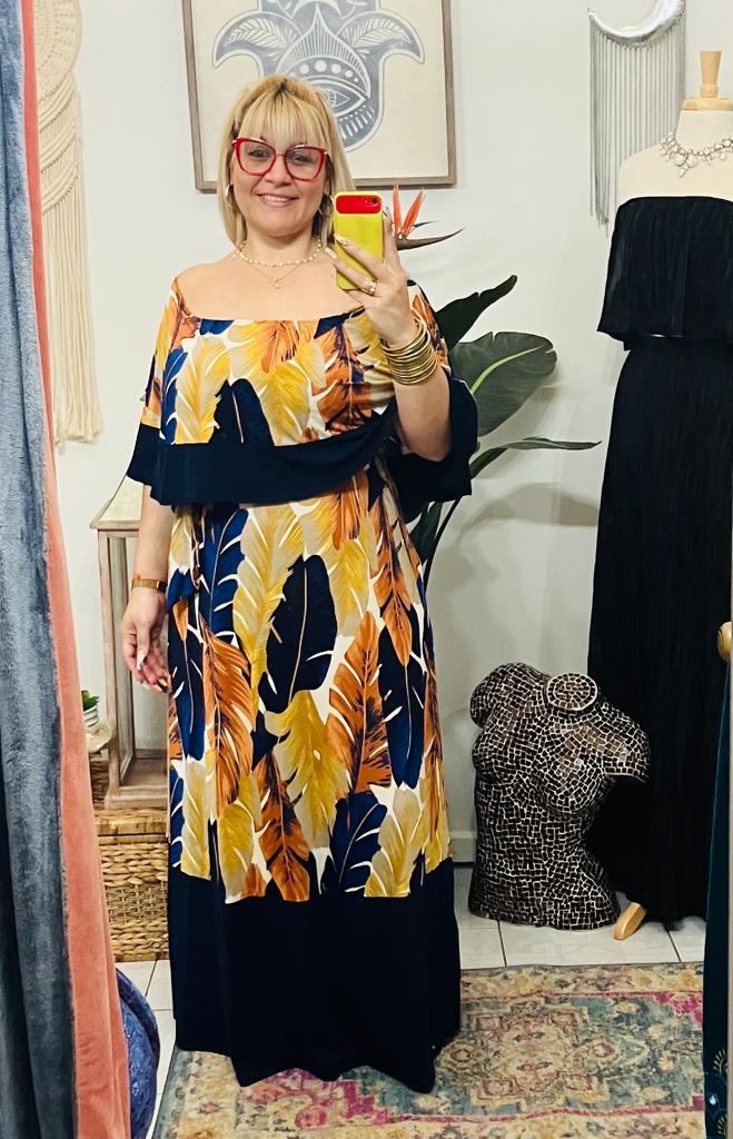 Long Dress Paraiso Print