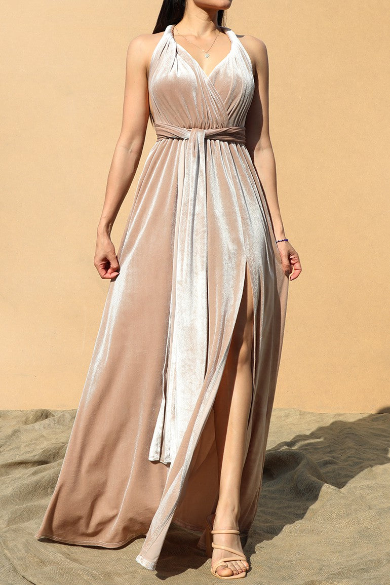 Multiway Velvet Maxi Dress