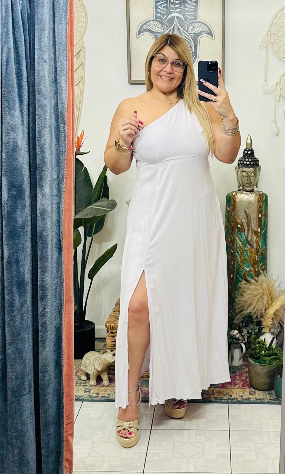 Encanto Long Dress (White) One size Small - 2X-Large