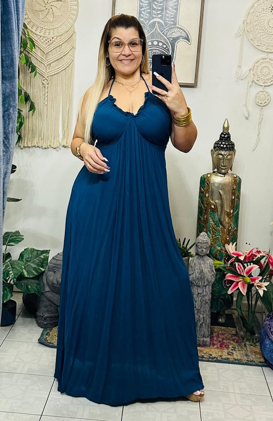 Catalina Long Dress Blue (One Size)