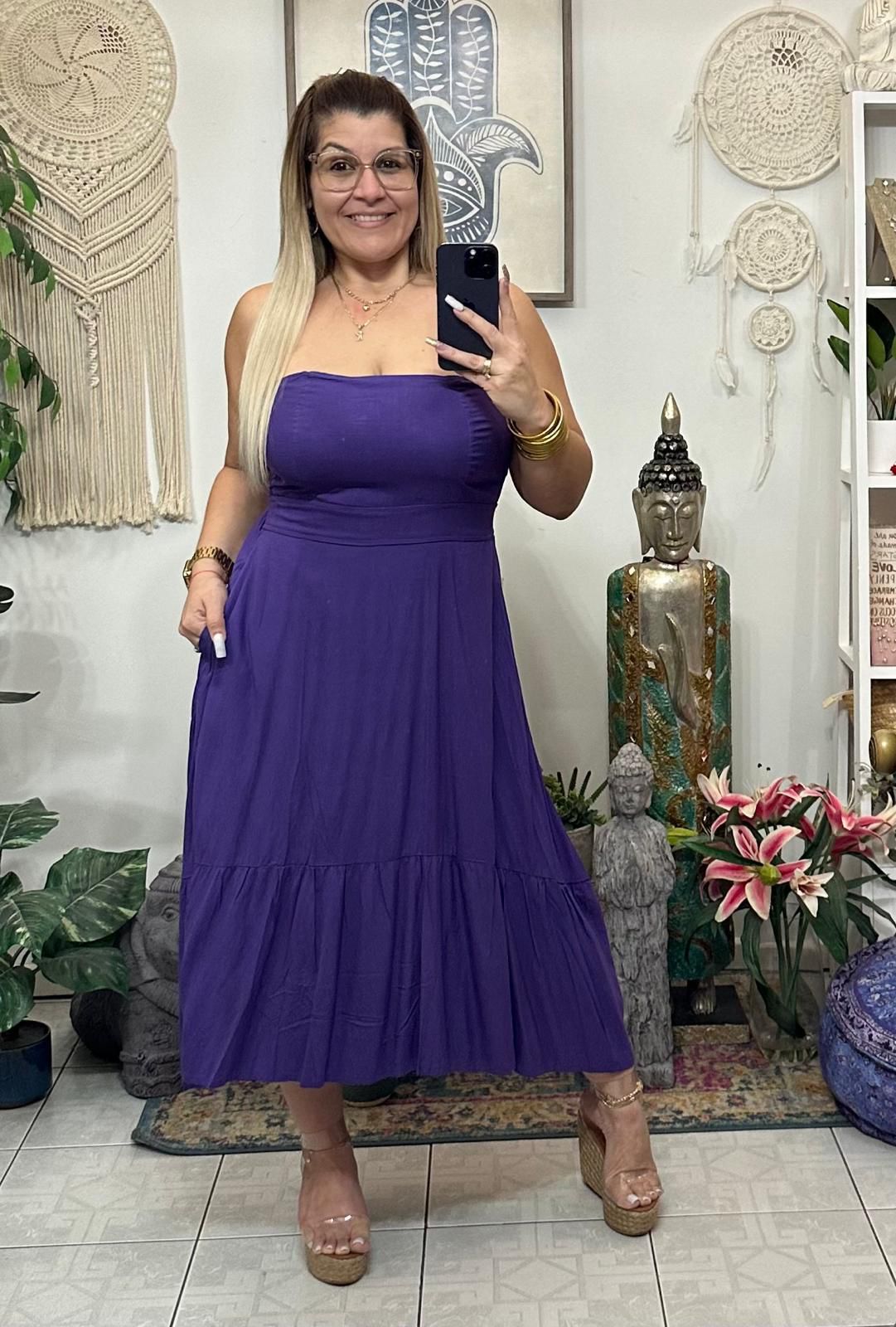 Sabana Long Dress Purple