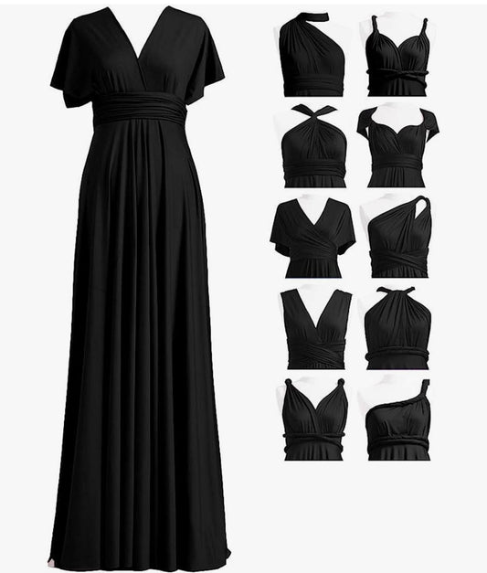 Black Infinity Long Dress (One Size)