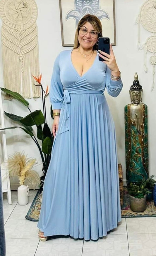 Long Dress Baby Blue Janet (One Size)