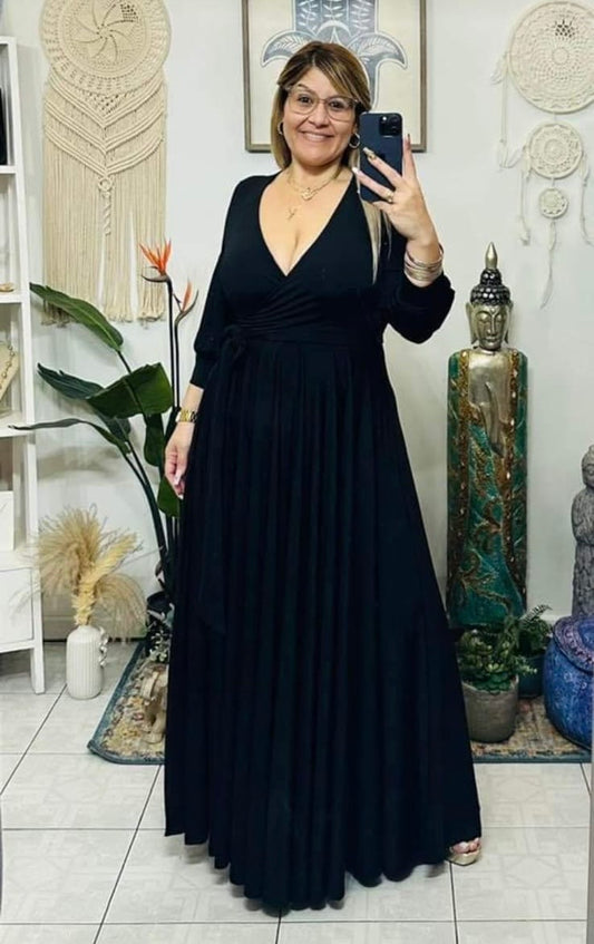 Long Dress Janet Black (One Size)