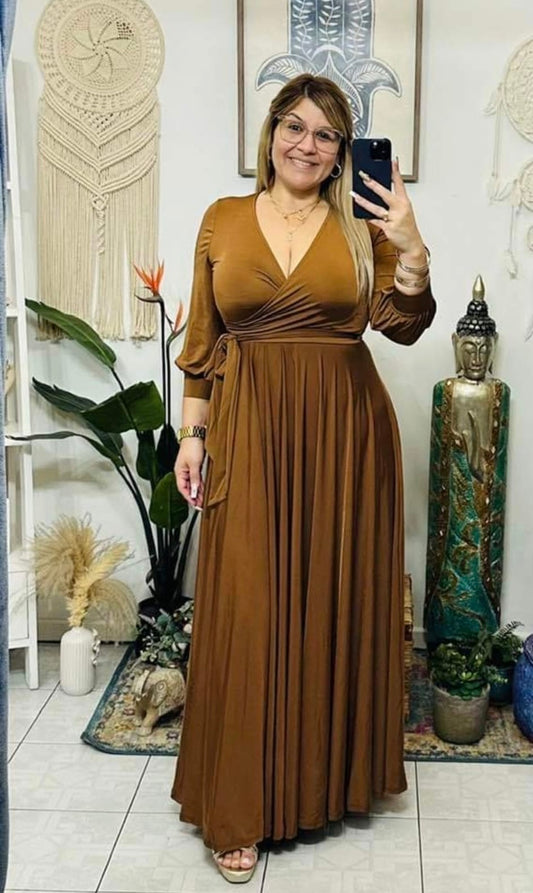 Long Dress Janet Chocolate (One Size)