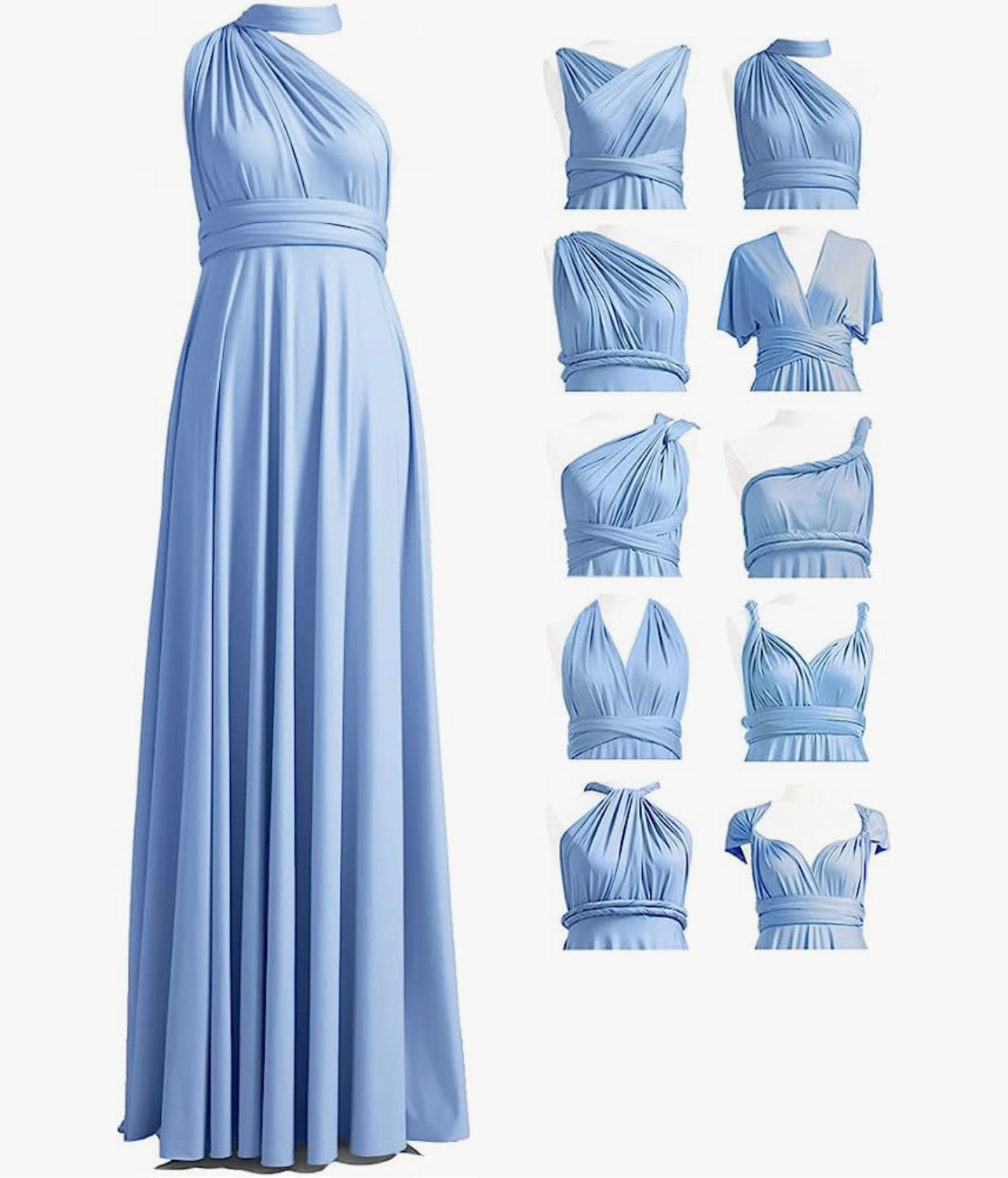 Baby Blue Infinity Long Dress (One Size)