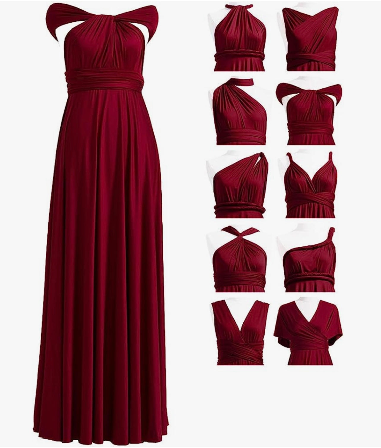 Vinotinto Infinity Long Dress (One Size)