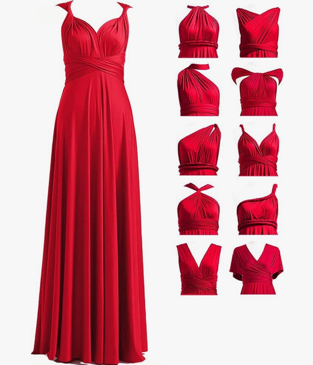 Red Infinity Long Dress (One Size)